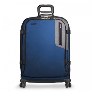 Briggs & Riley BRX-Explore Softside Expandable Large Checked Spinner Luggage, Blue