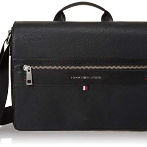 Tommy Hilfiger Messenger Bag for Women Leo, Black