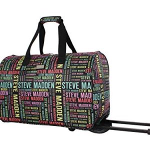 Steve Madden Luggage Suitcase Wheeled Duffle Bag