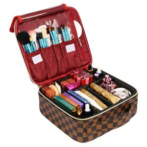 WODKEIS Makeup Case Cosmetic Bag Professional Train Case Large Makeup Box