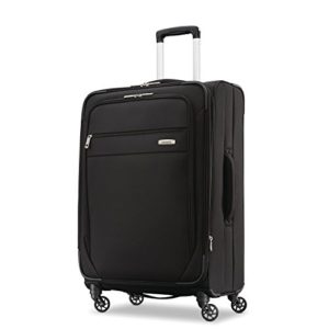 Samsonite Advena Expandable Softside, Black, Checked-Medium