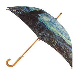 CTM Starry Night Print Hook Stick Umbrella, Starry Night