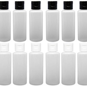 12-2-ounce Travel Bottles with Flip Caps