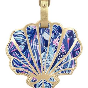 Lilly Pulitzer Women's Leatherette Shell Luggage Tag with Durable Strap