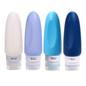 Silicone Travel Bottle Set,Tsa-Approved Leakproof Travel Bottle