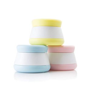 Travel Containers, Silicone Cream Jars - NEW LEAK-PROOF DESIGN