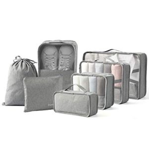 BIMNOOT Packing Cubes 7-Pcs Travel Luggage Packing Organizers Set