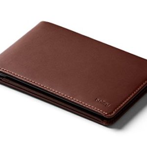 Bellroy Leather Travel Wallet (Passport Holder, RFID Protected, Travel Document Organizer, Travel Pen) - Cocoa