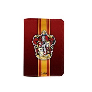 Gryffindor Hogwarts Logo Personalized Name Customized Cute Leather Passport