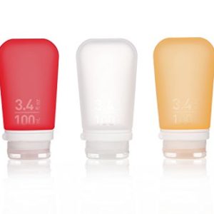 humangear Gotoob+ Silicone Travel Bottle with Locking Cap, 3-Pack
