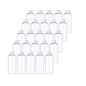 25 PCS 2oz/60ml Clear Plastic Empty Squeeze Bottles,Small Containers Bottles
