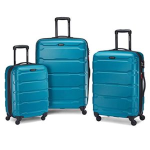 Samsonite Omni PC Hardside Luggage, Caribbean Blue, 3-Piece Set