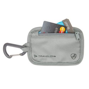 Travelon Rfid Blocking Clip Stash Pouch, Gray