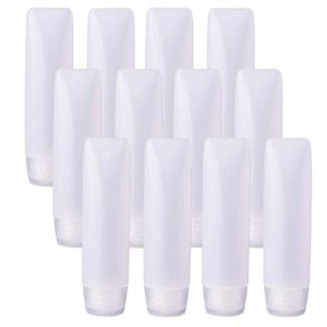 Bekith 12 Pack Travel Size Plastic Squeeze Bottles for Liquids