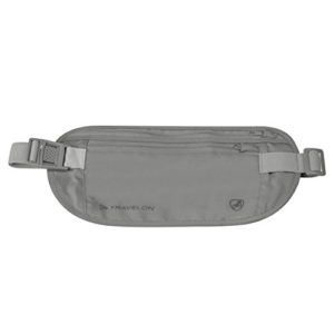 Travelon RFID Blocking Undergarment Waist Pouch, Gray