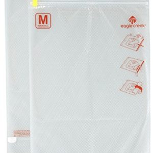 Eagle Creek Pack-It Compression Sac Set Packing Organizer, Clear/Flame Orange