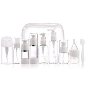 Travel Bottles Set 12 Pcs With Cosmetic Containers (20G) Portable 100% Leak
