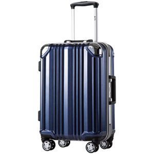 Coolife Luggage Aluminium Frame Suitcase