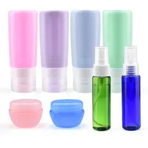 Travel Bottles TSA Approved, Leakproof Silicone Travel Containers Set