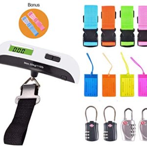 Luggage Scale Accessories kit, 15-in-1 Function, a Full and Complete kit for Travel