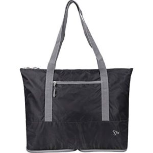 Travelon Folding Packable Tote Sling, Black, One Size