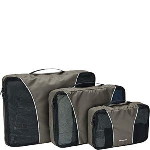 Samsonite 3 Piece Packing Cube Set Travel Tote, Charcoal