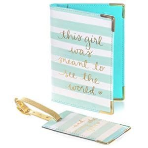 Dayna Lee Passport Cover Holder And Luggage Tag Set In Gift Box