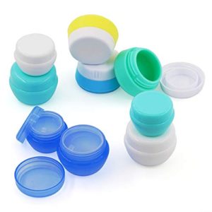 Travel Containers Sets Silicone & PP Cream Jars for Toiletries Empty Lotion