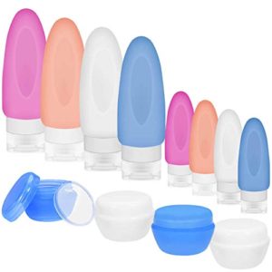 Selizo 12 Pcs Travel Bottles Travel Containers Silicone Travel Bottles Lotion