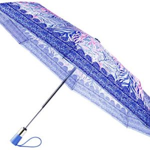 Lilly Pulitzer Travel Umbrella Kaleidoscope Coral One Size