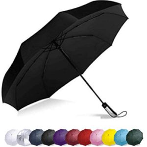 Vedouci Folding Umbrella 10 Ribs Compact Travel Umbrella with Teflon Coating