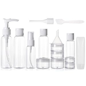 ALINK Travel Size Toiletry Bottles Set, TSA Approved Clear Cosmetic Makeup Liquid