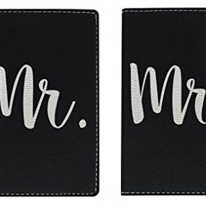 Honeymoon Travel Gifts Mr & Mrs Newlywed Passport Holder Travel Honeymoon