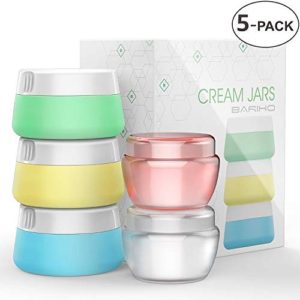 Travel Accessories Bottles Containers Sets, Silicone & PP Cream Jars for toiletries