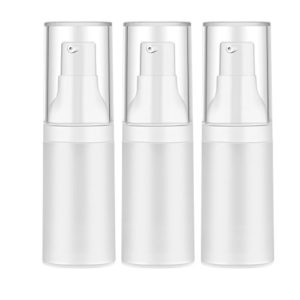 Mild East 3pcs 20ml Sterile Airless Pump Bottle with Funnel Easy to Carry
