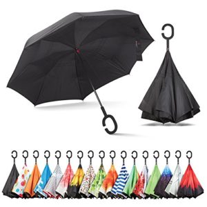 Sharpty Inverted Umbrella, Double Layer Windproof Umbrella, Reverse Umbrella