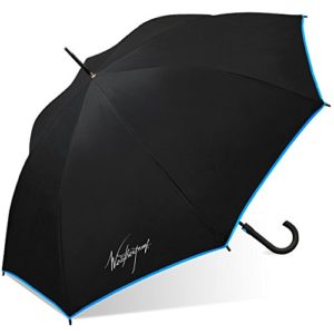 Weatherproof Fiberglass Fashion Stick Umbrella-480j-wp-blue, Blue