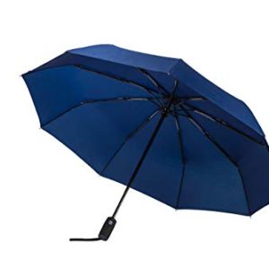 Rain Guard Blue Umbrella - Windproof Travel Umbrella with Teflon Coating