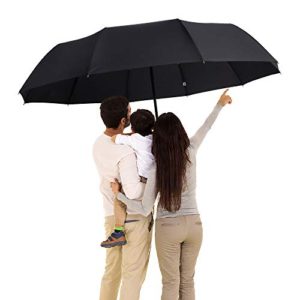 DongSui Golf Umbrella 51" Large Umbrella 10 Ribs Windproof Folding Umbrella