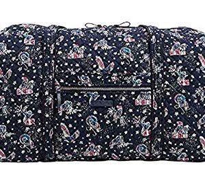 Vera Bradley Iconic Large Travel Duffel in Holiday Owls, Signature Cotton