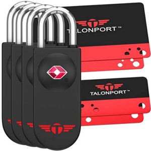 Keyless TSA Approved Luggage Locks with Lifetime Card Keys & No Combo