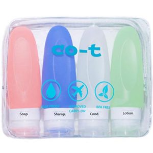Silicone Travel Bottles Set - TSA Approved Leak Proof Silicone Travel Bottles