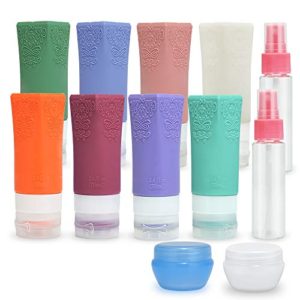 Silicone Travel Bottles for Toiletries Travel Size Containers Tsa Approved Leak