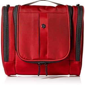 Victorinox Hanging Toiletry Kit, Red/Black Logo