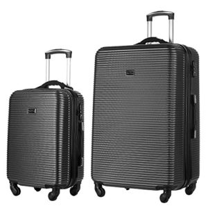 HyBrid & Company Luggage Set Durable Lightweight Hard Case Self Weighting