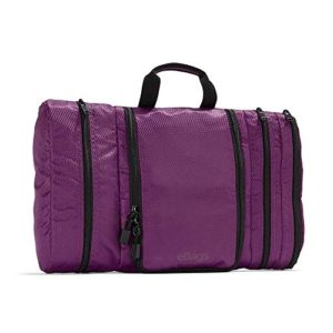 eBags Pack-it-Flat Hanging Toiletry Kit for Travel - (Eggplant)