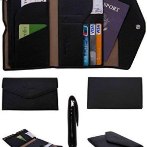 Travelambo Rfid Blocking Passport Holder Wallet & Travel Wallet Envelope