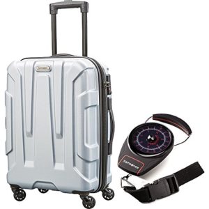 Samsonite Centric Hardside 24" Luggage Silver Bundle