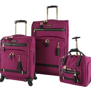 Steve Madden Designer Luggage Collection- 3 Piece Softside Expandable