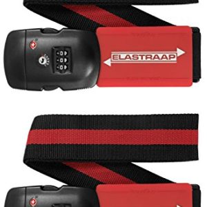 Luggage Strap ELASTRAAP Superior Strength NON-SLIP with TSA Combination Lock